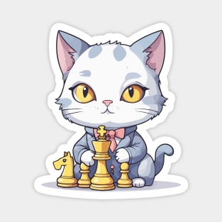 Chess Cat Magnet