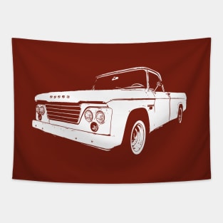 1965 Dodge D-100 Sweptline - stylized Tapestry