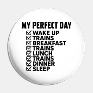 My Perfect Day Video Games Funny Cool Gamer Pin