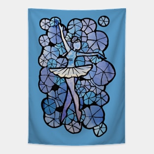 Blue Ballerina Tapestry