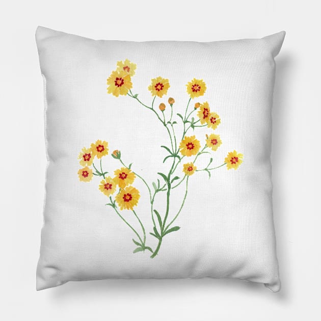 April 13th birthday flower Pillow by birthflower