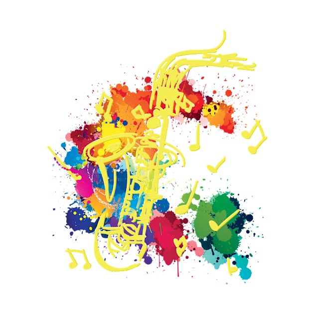 Saxophone Design by adjectiveapprl