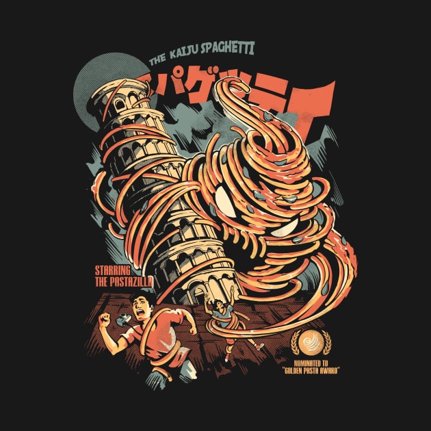 The Kaiju Spaghetti - Black Version by Ilustrata