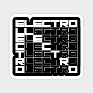 ELECTRO bold text design Magnet