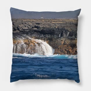 Volcanic shore Island of Hawaii Pillow