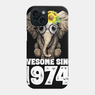 Awesome since 1974 46 Years Old Bday Gift 46th Birthday Phone Case