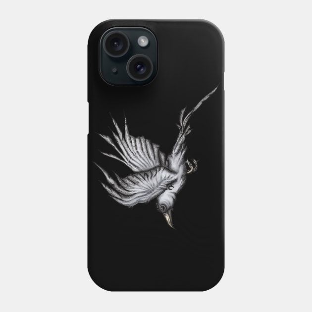 Raven Illustration Phone Case by Jarrodjvandenberg