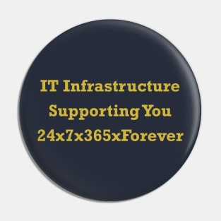 IT Infrastructure 24x7x365xForever Pin