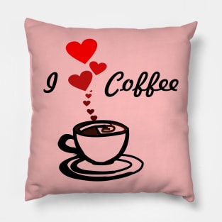 I love coffee design Pillow