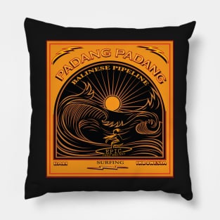 SURF PADANG PADANG BALINESE PIPELINE Pillow