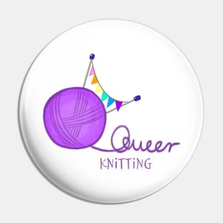 Queer knitting Pin