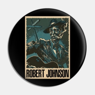 Fabled Folklore Robert Johnson's Mythical Musical Legacy Pin