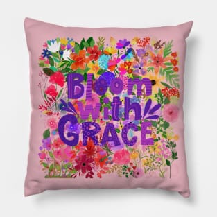 Bloom with grace Pillow