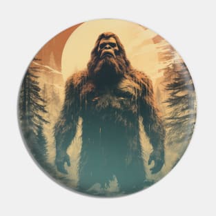 Vintage Bigfoot Sasquatch Yowie Pin
