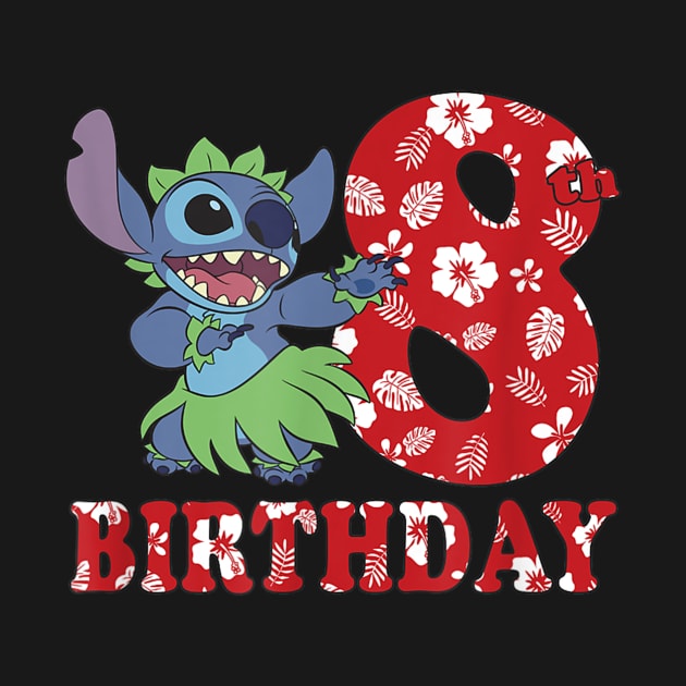 8th Birthday Stitch Hula Dancer by irelandefelder