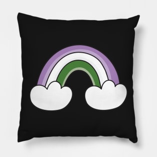 Genderqueer pride flag Pillow