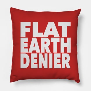 Flat Earth Denier Pillow