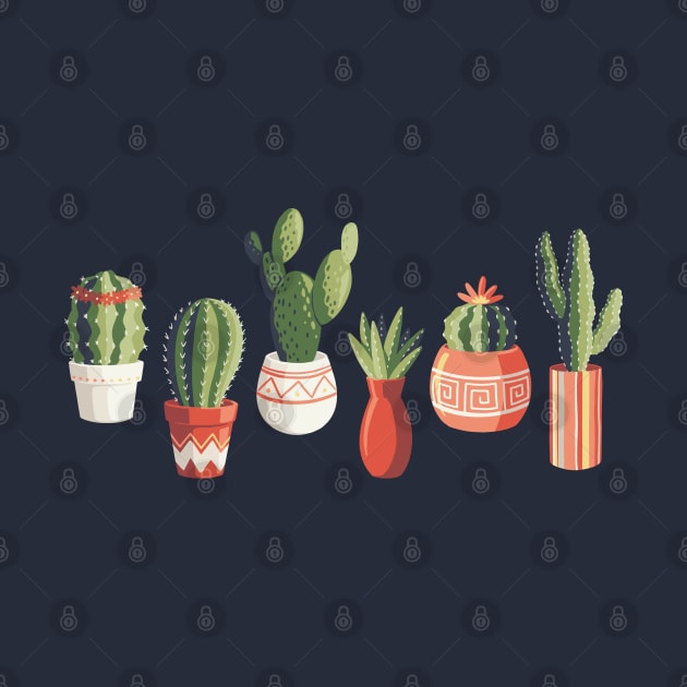 Cactus Line-Up by Abbilaura