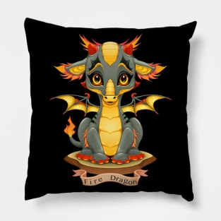 Fire Dragon Pillow