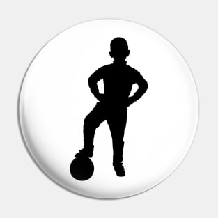 Soccer Player Boy Pin