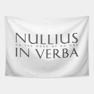 Nullius In Verba (On the Word of No One) Tapestry