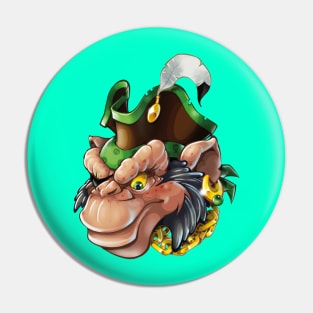 chimpanzee pirate Pin