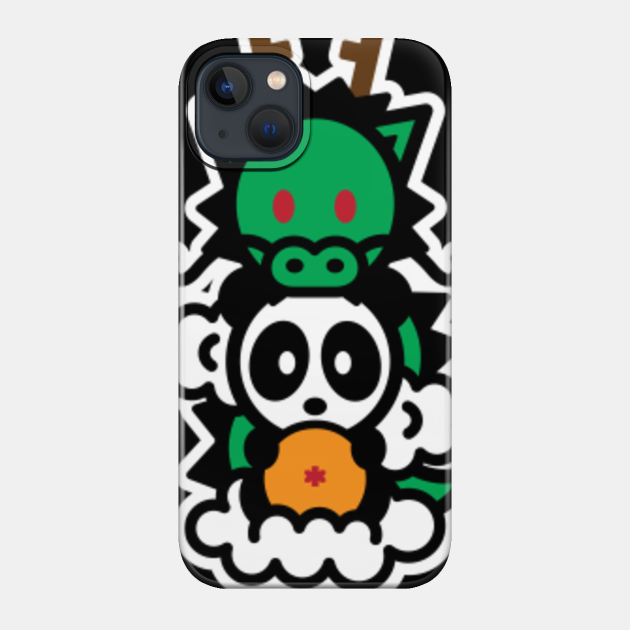 Green Dragon Panda - Panda - Phone Case