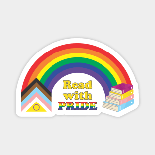 Inclusive Rainbow Read with Pride Magnet