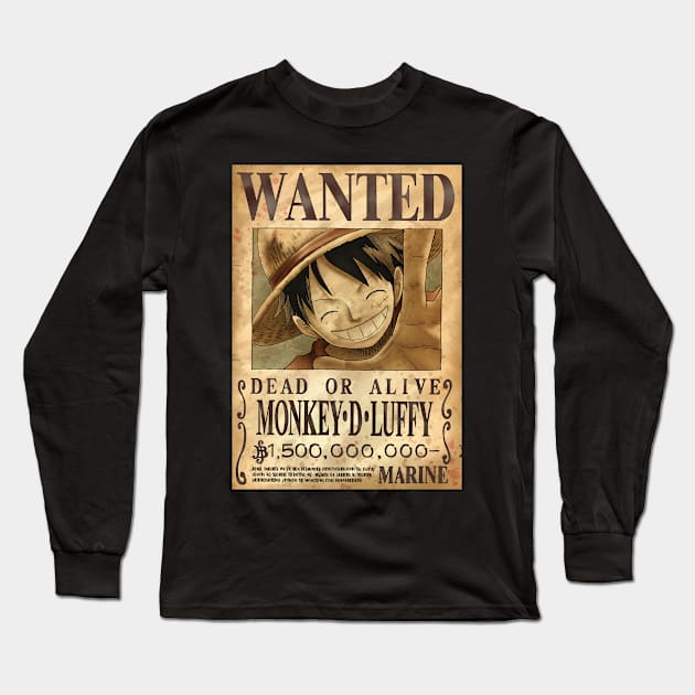 Monkey D Luffy One Piece Long Sleeve T-Shirts for Sale