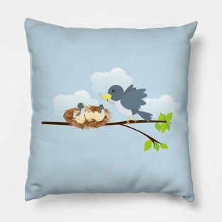 Mama Bird Pillow