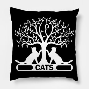 Cat's tee design birthday gift graphic Pillow