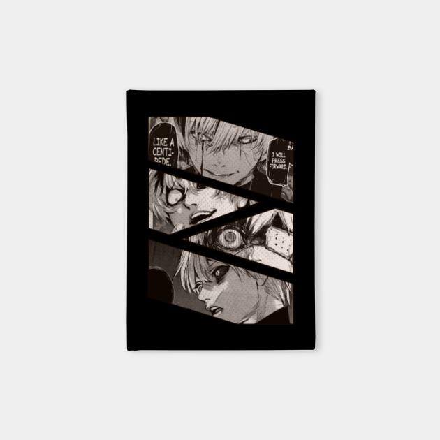 Ken Kaneki Tokyo Ghoul Tōkyō Guru Anime Cool Manga Panel Design Ken Kaneki Tokyo Ghoul Tky Notebook Teepublic