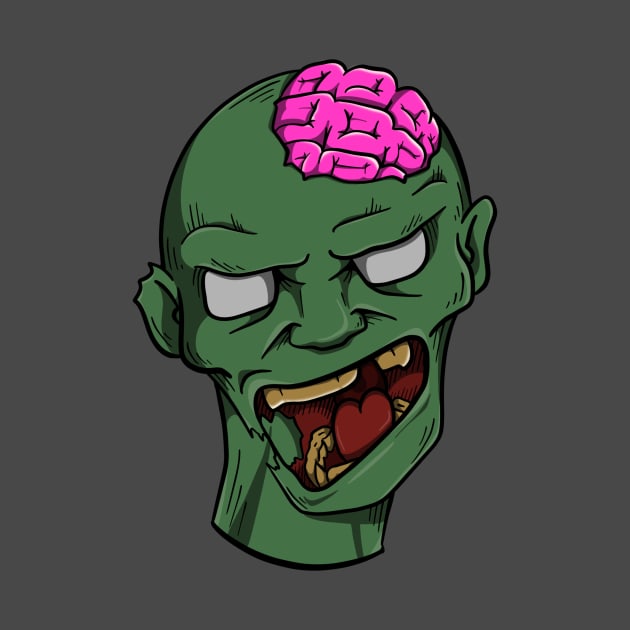 Zombie Head by MumsMerch