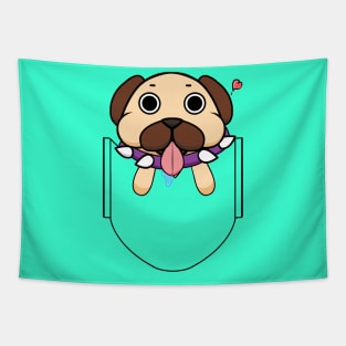 Pocket Puggy Tapestry