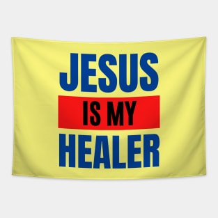 Jesus Is My Healer | Christian Typography Tapestry