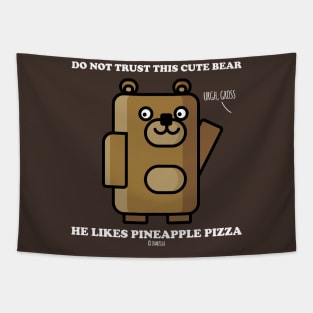 Cute Bear Untrusty Tapestry