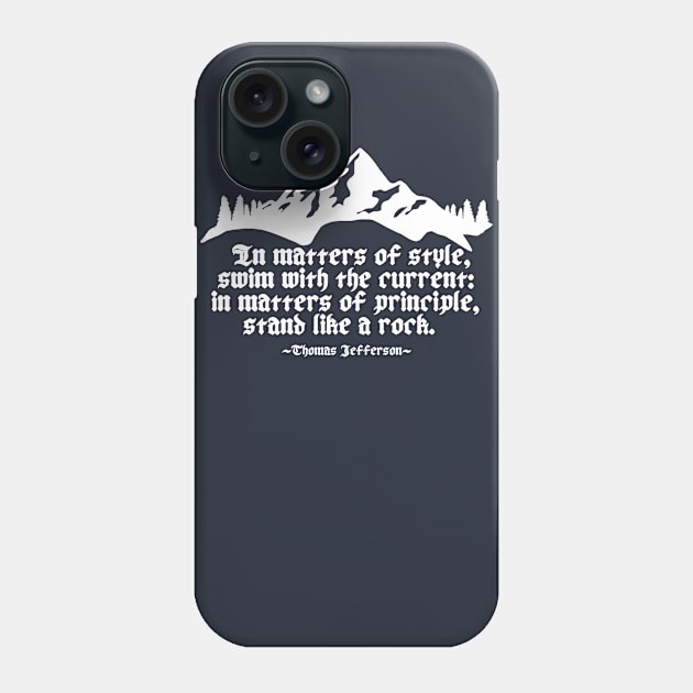 Stand Like a Rock (Dark Shirt Colors) Phone Case by Aeriskate