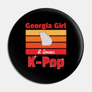 Georgia Girl and loves K-Pop with Red sunset Pin