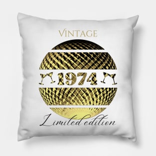 Vintage 1974 limited edition in gold Pillow