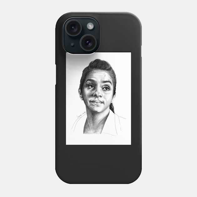 "Is it that obvious?" Yasmin Khan Mandip Gill Portrait Phone Case by samanthagarrett