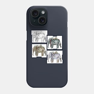 ancient elephant Phone Case