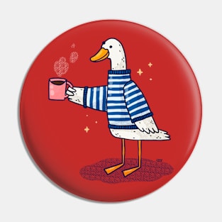 Coffee Goose Pin