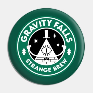 Gravity Falls Strange Brew Starbucks Spoof Pin