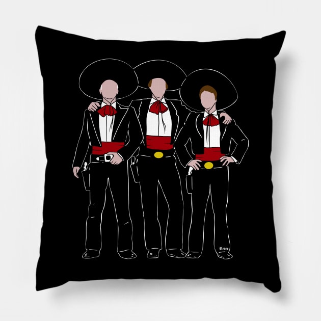 Three Amigos Pillow by RevArt