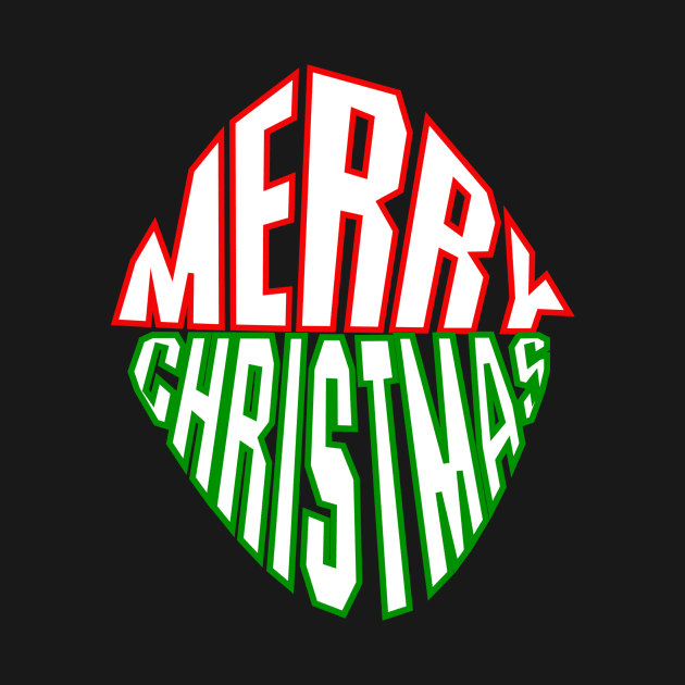 Merry Christmas in circle by Tee Trendz