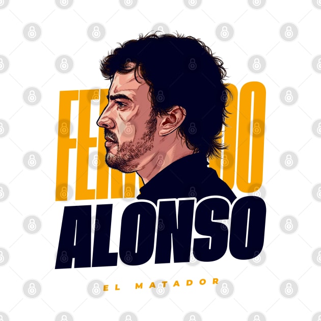 El Matador -Fernando Alonso F1 by Rflectionart