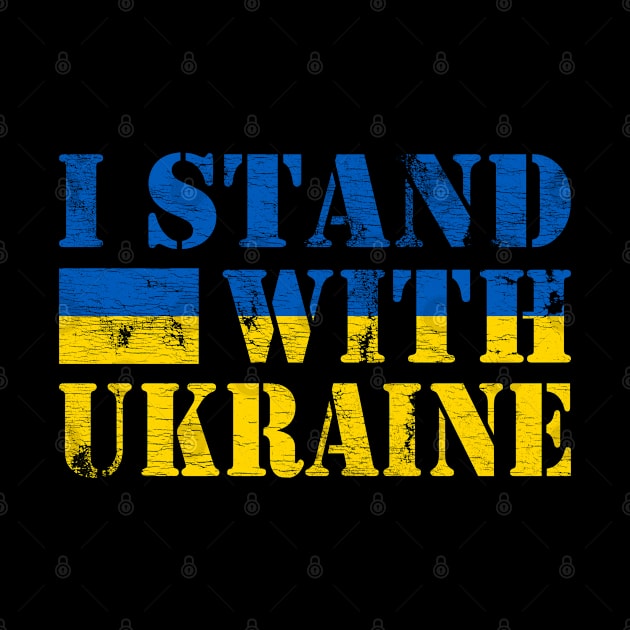 Support Ukraine I Stand With Ukraine Ukrainian Flag by BramCrye