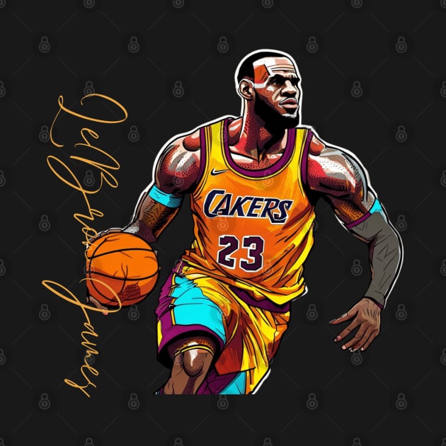 Lebron James goat Victor illustration artwork by Nasromaystro