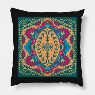 Indian summer mandala Pillow