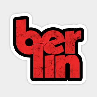 Berlin //\\// Retro Typography Design Magnet